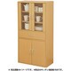 食器棚 ガラスキャビネット 幅60高さ120 ナチュラル CCB-1260（NB）