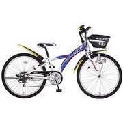 子ども用自転車 ファイヤーウィンド266-G 26型 外装6段変速 ブルー/ホワイト MK-14-031