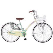 子ども用自転車 スターエスコート241-G 24型 変速なし ライトイエロー/ライトグリーン MK-14-034