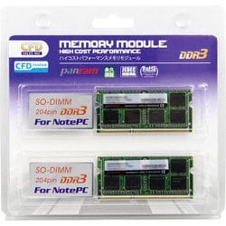 ヨドバシ.com - CFD シー・エフ・デー ノートパソコン用 メモリ DDR3-1333 204pin SO-DIMM 4GB 2枚入り  W3N1333PS-4G 通販【全品無料配達】