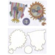 RSS-025.1-B [Reflective Sticker 貼り付け用反射材 シールセット フクロウ&ライオン]