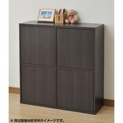 ドア収納庫 ダークブラウン C4DC-9090（DBR）