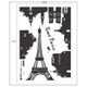 FIXPIX ウォールステッカーSS I Love Paris SS58217