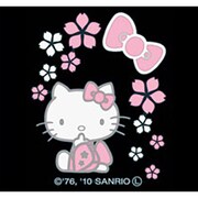 FHK-SV-01 [ハローキティ（HELLO KITTY） ハッピーフラワーステッカー さくら シルバー]