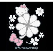 FHK-SV-04 [ハローキティ（HELLO KITTY） ハッピーフラワーステッカー クローバー シルバー]
