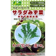 KS100シリーズ(野菜) No.714 ベビーリーフ サラダみず菜 早生千筋京水菜