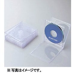 エレコム CCD-JSCNW5CR(クリア) Blu-ray/DVD/CDケース 標準 PS 2枚収納