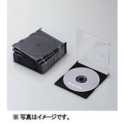 Blu-ray/DVD/CDスリムプラケース （1枚収納/10パック） ブラック CCD-JSCS10BK