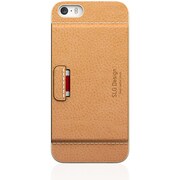 D6 イタリアン ミネルバ ボックス レザー カード ポケット バー (iPhone 5/5s) タンBR