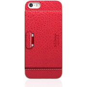 D6 イタリアン ミネルバ ボックス レザー カード ポケット バー (iPhone 5/5s) RD