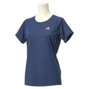 CA884 [AT UV 半袖シャツ レディース L カレッジネイビー F45371]