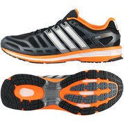 sonic boost(ブースト) ランニングシューズ メンズ 25.5cm ブラック/ランニングホワイト/ソーラーゼスト [D67193]