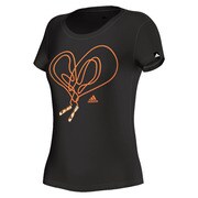 ALL29 [G ハートTシャツ レディース J/L ブラック F50800]
