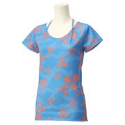AML27 [蘭（ラン） ランニング 半袖Tシャツ レディース J/L ソーラーブルーS14 F49033]