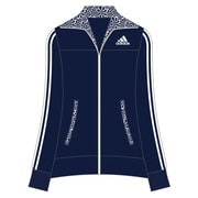 DDY63 [adidasbloom ウォームアップジャケット レディース Lサイズ カレッジネイビー/ホワイト F94404]