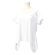 DDW70 [AG SS ヨガフレアーTシャツ レディース J/M ホワイト F93927]