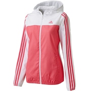 DDY69 [adidasbloom クロス ジャケット レディース Sサイズ ホワイト/バヒアピンクS14 F94425]