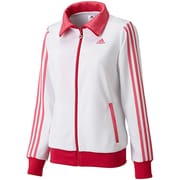 DDY63 [adidasbloom ウォームアップジャケット レディース Sサイズ ホワイト/ビビッドベリーS14 F94402]
