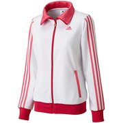 DDY63 [adidasbloom ウォームアップジャケット レディース Mサイズ ホワイト/ビビッドベリーS14 F94402]