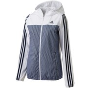 DDY69 [adidasbloom クロス ジャケット レディース Mサイズ ホワイト/カレッジネイビー F94428]