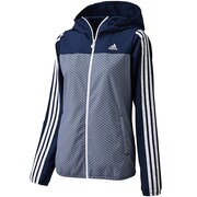 DDY69 [adidasbloom クロス ジャケット レディース OTサイズ カレッジネイビー/ホワイト F94427]