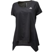 DDW70 [AG SS ヨガフレアーTシャツ レディース J/OT ブラック F93930]