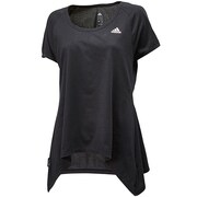 DDW70 [AG SS ヨガフレアーTシャツ レディース J/L ブラック F93930]