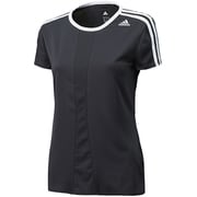 AKY52 [RSP ランニング 半袖 Tシャツ レディース J/M ブラック/ホワイト D85499]