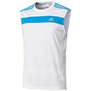 AG856 [RSP ランニング スリーブレス Tシャツ メンズ J/L ホワイト/ソーラーブルーS14 F85699]