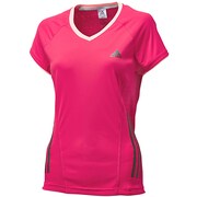 AI738 [W adiSN リフレクトS/S Tシャツ レディース J/M ビビッドベリーS14/グローピンクS14 D85849]