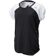 DDW30 [蘭（ラン） ランニング 半袖Tシャツ レディース J/S ブラック F92988]