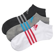 DDV02 [BASIC アンクルソックス（靴下） 3足入り ユニセックス 23-25cm ホワイト/ビビッドベリーS14 F91675]