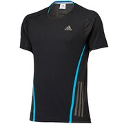 AK738 [adiSN リフレクト半袖 Tシャツ メンズ Mサイズ ブラック/ソーラーブルーS14 G92492]