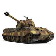 A03102645 [1/24 27MHz赤外線バトルタンク キングタイガー ヘンシェル砲塔 ブラウンカモフラージュ 塗装済み組立て完成品]