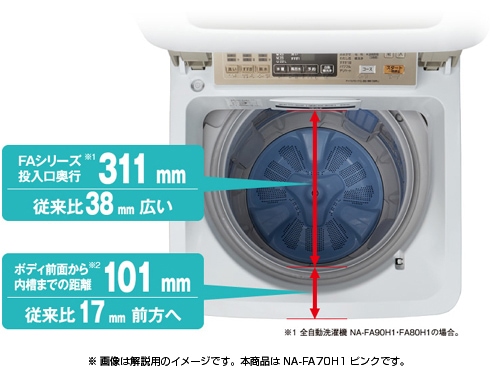 ヨドバシ.com - パナソニック Panasonic NA-FA70H1-P [全自動洗濯機