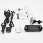 前後赤外線LED付きデュアルレンズ ドライブレコーダー GPS X8DVRDL