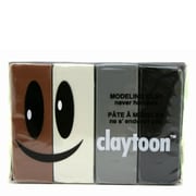 モデリングクレイ claytoon(1Pound)4色セット ニュートラル [工作用ねんど]