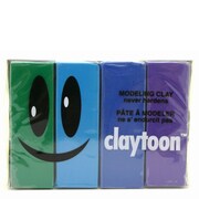 モデリングクレイ claytoon(1Pound)4色セット クール [工作用ねんど]