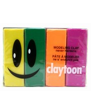 モデリングクレイ claytoon(1Pound)4色セット フェスタ [工作用ねんど]