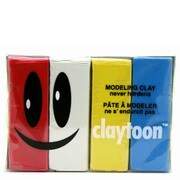 モデリングクレイ claytoon(1Pound)4色セット サーカス [工作用ねんど]