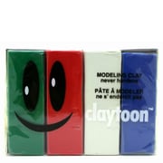 モデリングクレイ claytoon(1Pound)4色セット ホリデー [工作用ねんど]