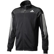 DDU06 [adidasbrave ウォームアップジャケット メンズ XOサイズ ブラック/ホワイト F93128]