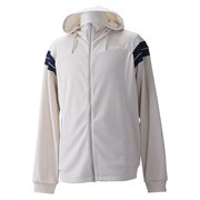 DDU09 [adidasbrave 3Dパイル WU ジャケットHD メンズ Sサイズ パールグレーS14 F93142]
