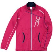 32JC421066 [ウォームアップシャツ レディース S ピンク×ネイビー]