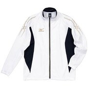 A60SB30001 [ムーヴウォームアップシャツ L ホワイト×ブラック]