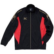 A60SB30096 [ムーヴウォームアップシャツ L ブラック×レッド]