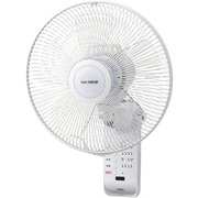 壁掛け扇風機 リモコン付 ホワイト YTW-383RRWH