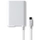 USBポート付 microUSB ACアダプター ホワイト BV-AC2A18-WT