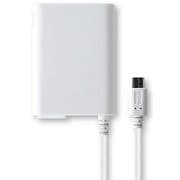 USBポート付 microUSB ACアダプター ホワイト BV-AC2A18-WT