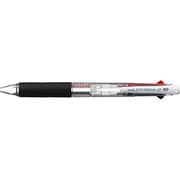 油性ボールペン JETSTREAM(ジェットストリーム) 2色ボールペン 0.7mm 超低摩擦インク インク色:2色(黒・赤) 本体色:透明 SXE230007.T